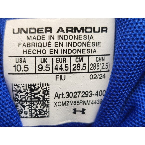 Under Armour Spotlight Franchise RM 4.0 Mens 10.5 Royal Blue Football Cleats main image 10